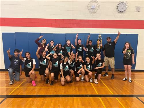 2023-24 K-8 5th/6th grade girls basktball champions- Arroyo